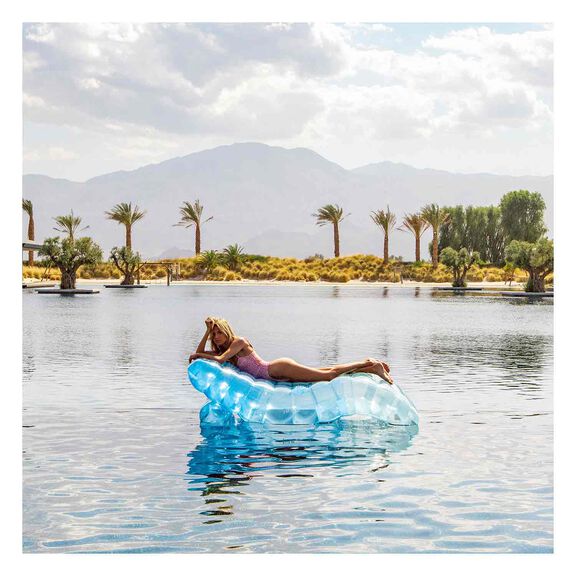 Clear Blue Chaise Float Lounger image number 1
