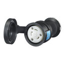 Hubbell Marine Twist-Lock, Watertight Safety Shroud Connector, 30A 250V, L6-30R image number 0