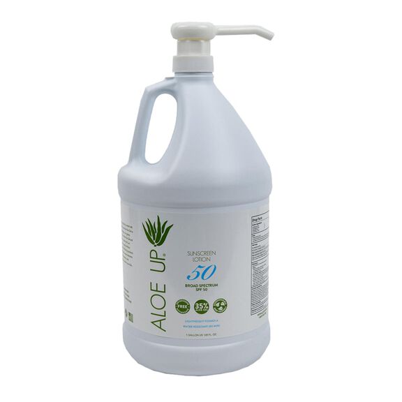 White Collection SPF 50 Sunscreen, 1 Gallon image number 0