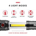 NEBO Slyde King 400 Lumens Tactical LED Flashlight with Magnetic Base image number 3