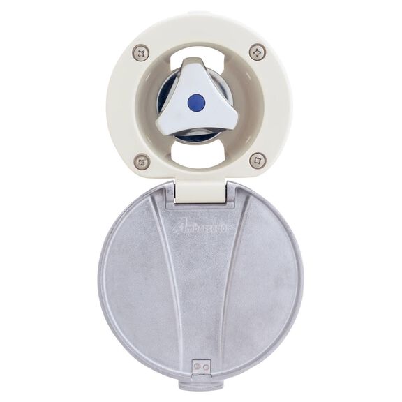 Trinidad Recessed Control Valve Cold Only, Warm White Cup with Stainless Steel Lid, Chrome Trinidad Handle image number 0