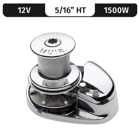 Muir Storm 2200 Capstan Windlass, 5/16" HT (G4), 12V DC, 1500W image number 0