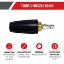 Universal 1/4-Inch Quick Connect, Hot- or Cold-Water Use Turbo Nozzle image number 1