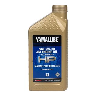 Yamaha 4M 5W-30 4 Stroke Full Synthetic Marine Engine Oil, Quart