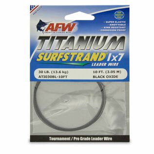 Titanium Surfstrand, Bare 1x7 Leader Wire