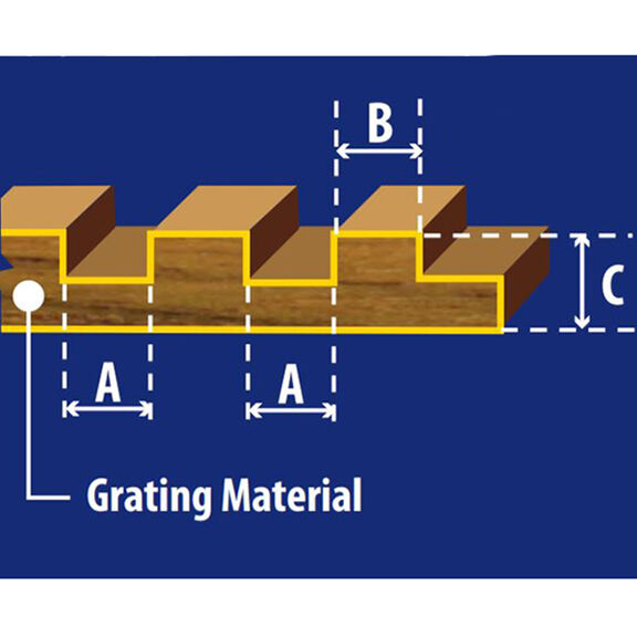 Teak 1" Cockpit Grating Material image number 2
