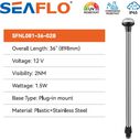 SEAFLO 02 Series 44 In All-Around LED Pole Navigation Light 12V for Boats Up to 65 Ft image number 1