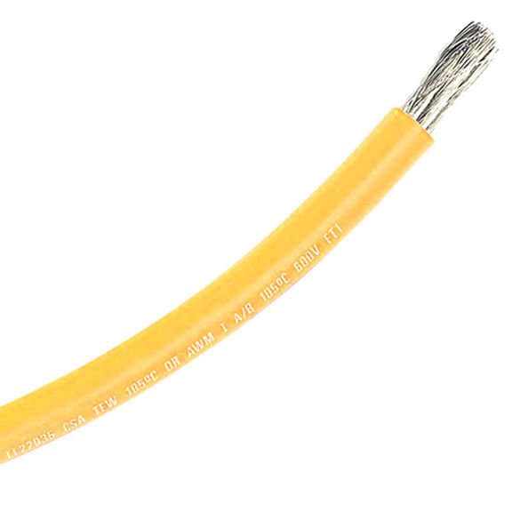 18 AWG Primary Wire by the Foot, Yellow image number 0
