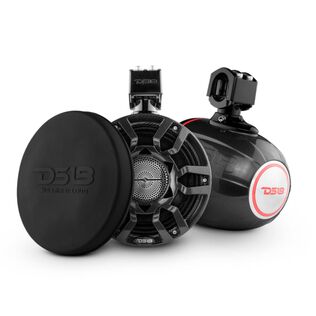 HYDRO 8" Marine Tower Speakers PRO-HY8.4 Included and CS8 Cover, Black