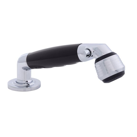 Deck-Mount Sprayer Classic Black Sprayer, 6' Stainless Steel Hose, Low Profile Holder image number 0