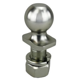 Trailer Hitch Ball, 2" x 1 1/4" x 2-3/8" Plastic Base HD