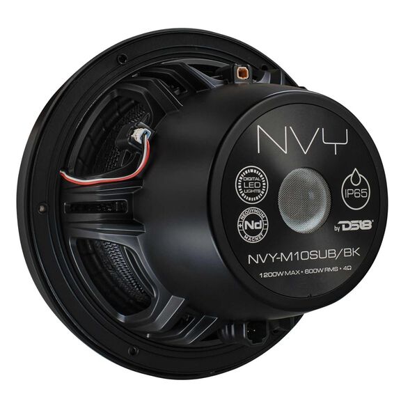 10&rdquo; Neodymium Marine & Powersports Subwoofer With Carbon Fiber Cone | 600W RMS 4-Ohm image number 3