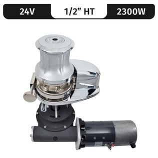 Lofrans Project 3500 Capstan Vertical Electric Windlass with Drum, 1/2" HT (G4), 24V DC, 3500W