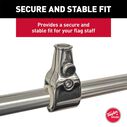 Rail-Mount Flag Pole Socket for 7/8" - 1/2" Rails image number 3