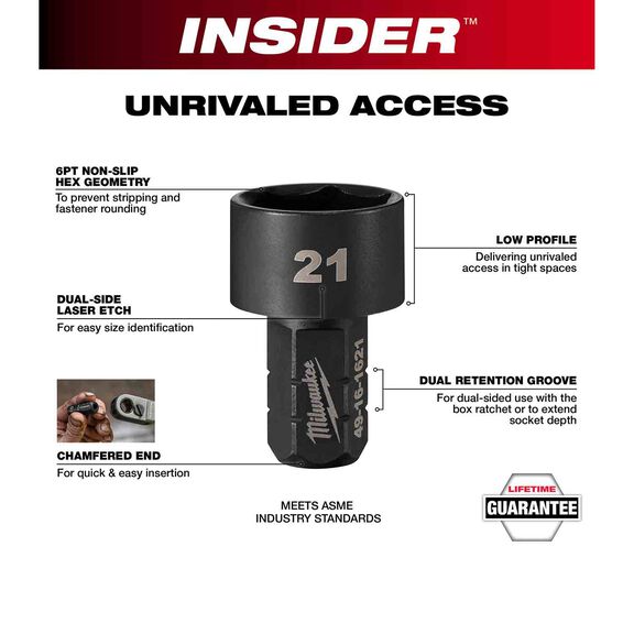 INSIDER&trade; Box Ratchet Socket 6 Point 16mm image number 1