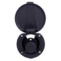 Recessed Shower Black Cup & Lid, Small Black Sprayer, 6' Stainless Steel Hose image number 4
