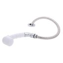 Deck-Mount Sprayer Small Arctic White Sprayer No Hook w/Elbow, 6' Stainless Steel Hose, Low Profile Holder image number 1