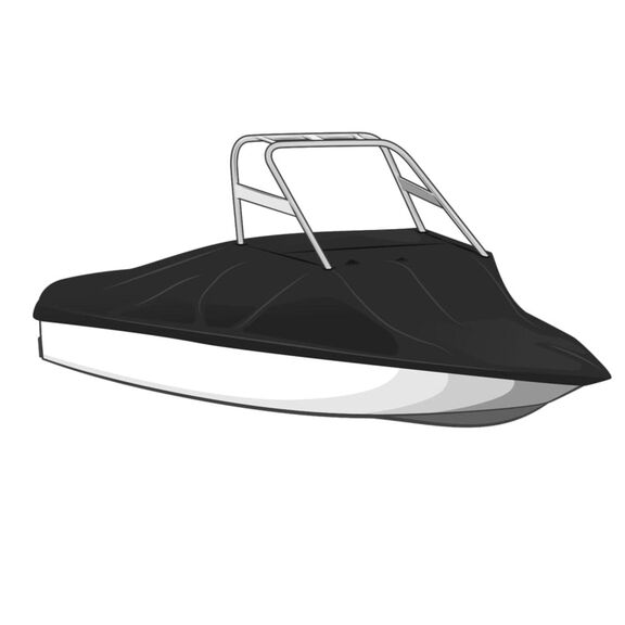 Select Fit Boat Cover for Tournament Ski/Wakeboard Boat  W/Tower - 20ft6in-21ft5in BEAM 102in- Sharkskin Plus - Sharkskin Blue image number 0
