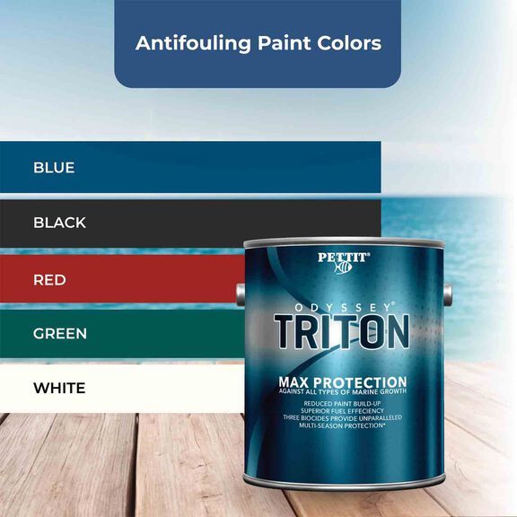 Odyssey Triton Antifouling Paint, Black, Gallon image number 3