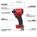 M18 FUEL&trade; 1/4" Hex Impact Driver image number 3