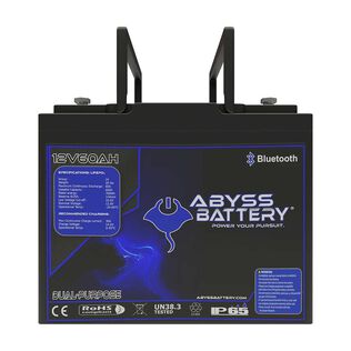 12V 60Ah Dual Purpose Group 24 Lithium Marine Battery, Bluetooth Enabled