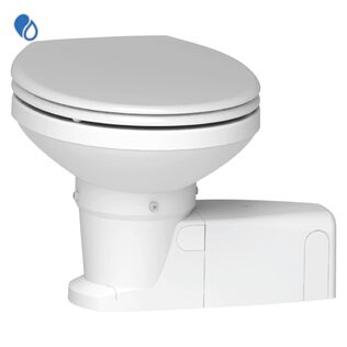 Maxlite + 24 Volt Electric Marine Macerating Plastic Toilet