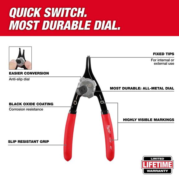 Snap Ring Pliers Set, 9 Piece image number 1