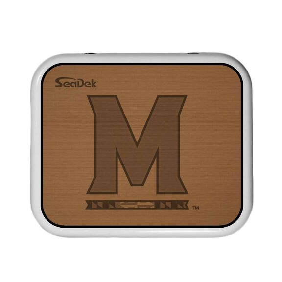 SeaDek Cooler Pad - Collegiate Collection - Fits YETI Roadie 24 - Mocha / Black, University of Maryland image number 0