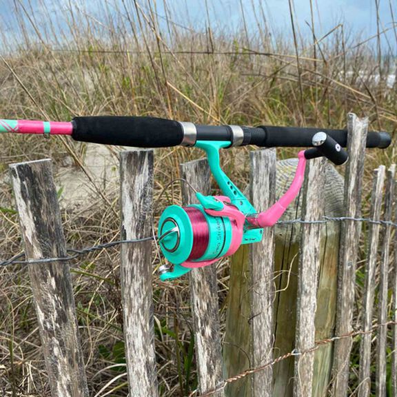 7' Ladies Saltwater Spinning Rod & Reel Combo, Medium Power image number 1