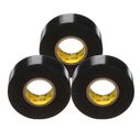 Scotch&reg; Super 33+ Vinyl Electrical Tape, 3/4" x 66', Black, 3-Pack image number 1