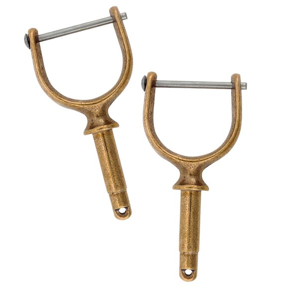 1 7/8" Pinned Bronze Oarlocks image number 0