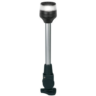 Base Mount Fold-Down LED All-Round Navigation Pole Light, 12", 2 Nautical Miles Visibility