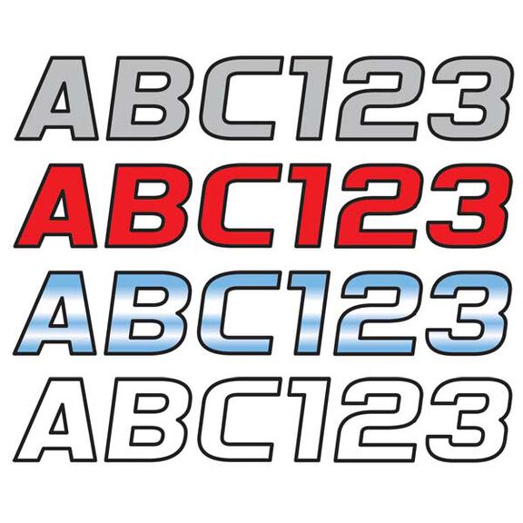 3" Block Lettering Kit Contrasting Outline, Series 700 image number 0