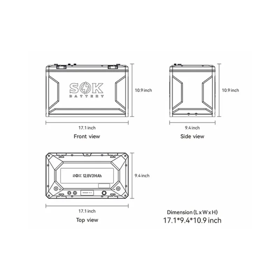 12V 314Ah LiFePO4 Lithium Battery, Built-in Heater & Bluetooth, Victron CAN Comms image number 5