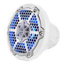 6.5&rdquo; Marine 2-Way Hybrid Speaker with RGB LED, Compression Driver and Neodymium Magnet, 250W RMS 4-Ohm, Gloss White image number 4
