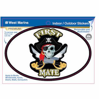 First Mate Pirate Vinyl Decal