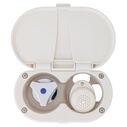 Trinidad Transom Shower Cold Only, Warm White Cup & Lid, Small Warm White Sprayer, 10' White Rubber Hose, Chrome Trinidad Handle image number 5