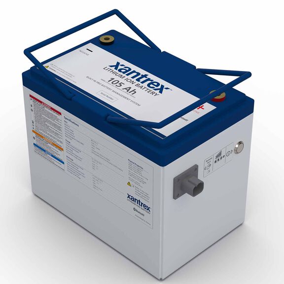 Group 27 Lithium-Ion Iron Phosphate (LiFePO4) Battery, 105 Amp Hours image number 0