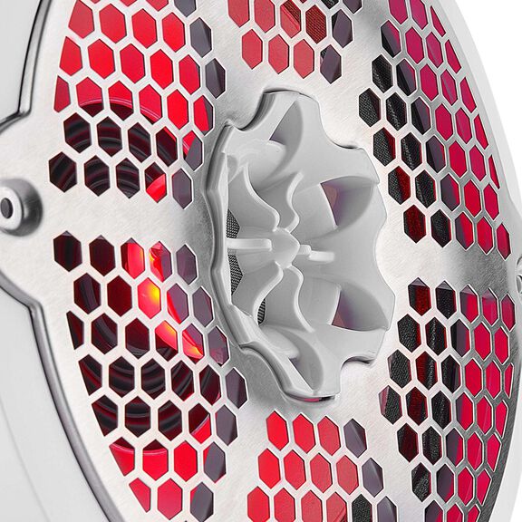 8&rdquo; Marine 2-Way Hybrid Speaker with RGB LED, Compression Driver and Neodymium Magnet, 350W RMS 4-Ohm, Gloss White image number 2