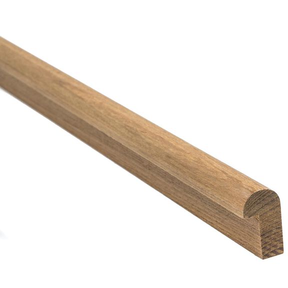 Teak Edge Molding, Straight Length,13/16"x 1 3/8" x 5' image number 0