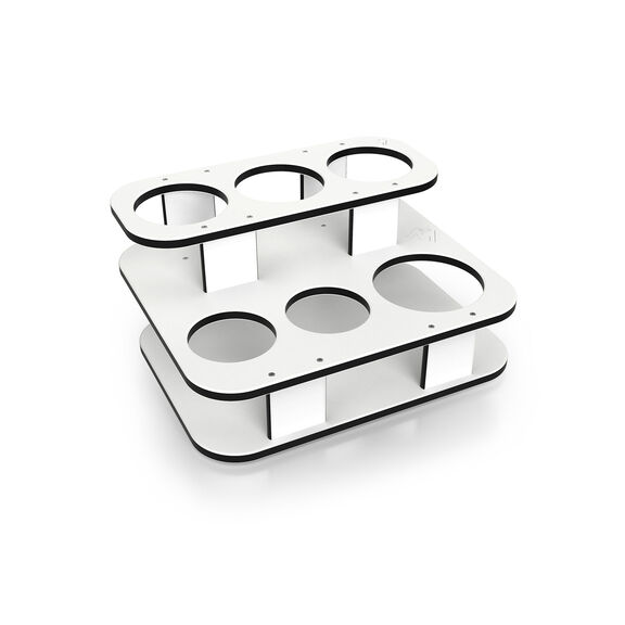 Square Double Stack Table Side Caddy image number 1