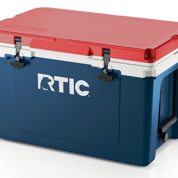 52 Quart Ultra-Light Hard-Sided Ice Chest Cooler, Fits 76 Cans, Patriot image number 0