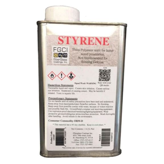 Fiberglass Coatings Styrene Monomer Solvent image number 0