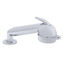 Deck-Mount Sprayer Large Chrome Sprayer w/Elbow, 6' Black Rubber Hose, Ultra-Low Profile Holder image number 0