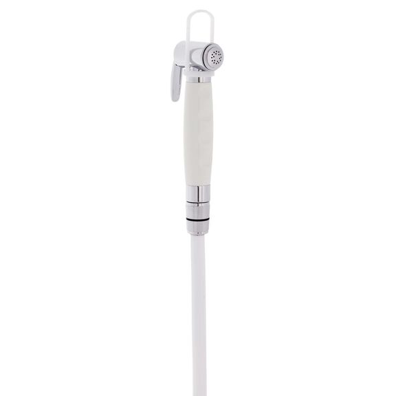 Recessed Shower Arctic White Cup & Lid, Hammer-Head Arctic White Sprayer, 10' White Rubber Hose image number 8