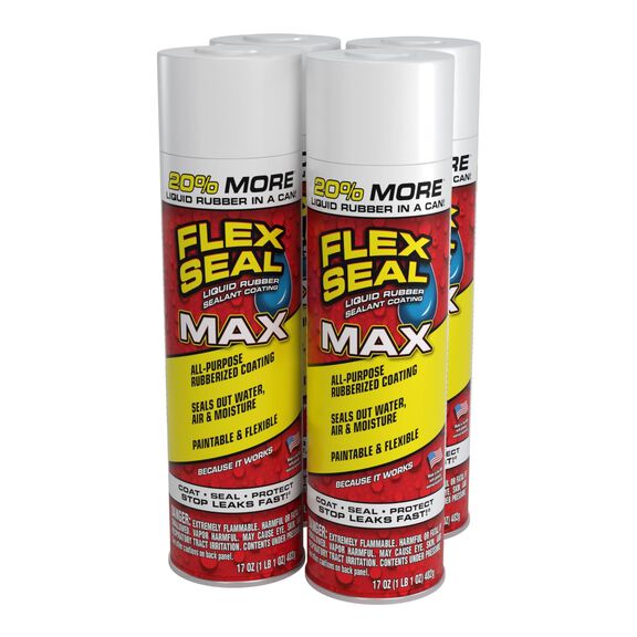 Flex Seal&reg; Max White, 17oz, 4-Pack image number 0