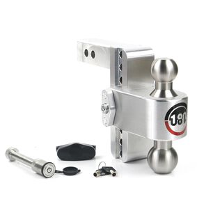 Weigh Safe 180-Degree Adjustable Trailer Hitch, Compatible with 2" Receivers, 6" Drop