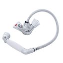 Trinidad Head/Shower Combo Faucet Classic Arctic White Sprayer, 6' Stainless Steel Hose Chrome/Arctic White image number 1