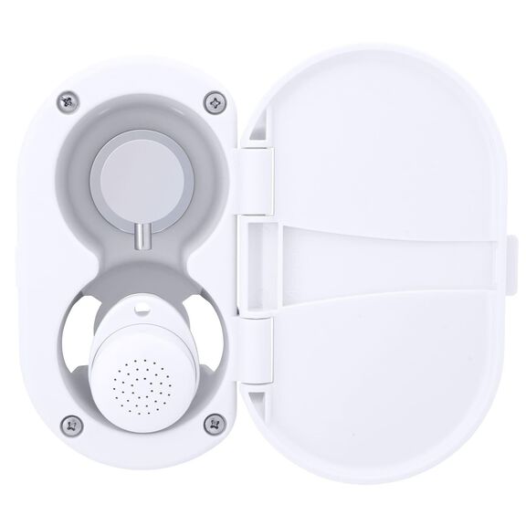 Aidack Transom Shower Hot/Cold Mixer, Arctic White Cup & Lid, Small Arctic White Sprayer, 10' White Rubber Hose, Chrome Aidack Handle image number 6