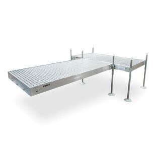 T-Shaped Aluminum Frame with Titan Platinum Decking Complete Dock Packages
